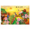 500 Pieces Jigsaw Puzzle Chinese Painting Peony and Peacock Home Decoration Gift Wooden Puzzle