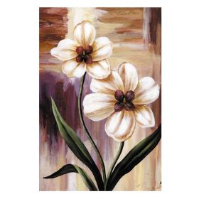 500 Pieces Jigsaw Puzzle Wooden Puzzle Game for Adults; Oil Painting White Orchid