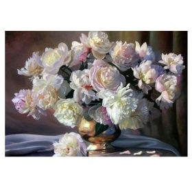 500 Piece Jigsaw Puzzle for Adults Wooden Art Puzzle Oil Paintings; Chrysanthemum