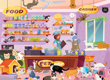 Pet Shop 500 Pieces Jigsaw Puzzles