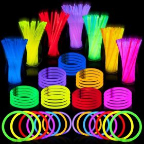 Glow Sticks Bulk 1000 8" Glowsticks ; Glow Stick Bracelets; Glows Necklaces; Glow in The Dark,Halloween Party Supplies Pack