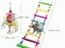 15pcs Parrot Bird Toys Accessories Articles Parrot Bite Pet Bird Toy For Parrot Training Bird Toy Swing Ball Bell Standing