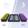 Weekly Pill Organizer 2 Times A Day Airtight Pill Box 7 Day Am Pm Vitamin Case Extra Large Medicine Container Two Week Supplement Holder Daily Medicat