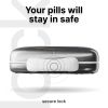 Travel Pill Organizer Airtight Medicine Case for Traveling Portable Pharmacy Box with Labels Vitamin Container 8 Compartment Supplement Medication Hol
