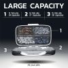 Travel Pill Organizer Airtight Medicine Case for Traveling Portable Pharmacy Box with Labels Vitamin Container 8 Compartment Supplement Medication Hol
