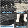 Cat Litter Mat, Kitty Litter Trapping Mat, Double Layer Mats with MiLi Shape Scratching design, Urine Waterproof, Easy Clean