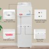 3-5 Gallon Top Loading Water Dispenser Cooler Hot and Cold with Child Safety Lock, ETL Listed Quiet