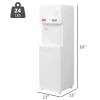 3-5 Gallon Top Loading Water Dispenser Cooler Hot and Cold with Child Safety Lock, ETL Listed Quiet