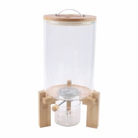 Flour and Cereal Container 5L/7.5L Rice Dispenser Creative Glass Food Storage Container for Kitchen Organization (Number of Tiers: 1-tier, Color: 7.5L)